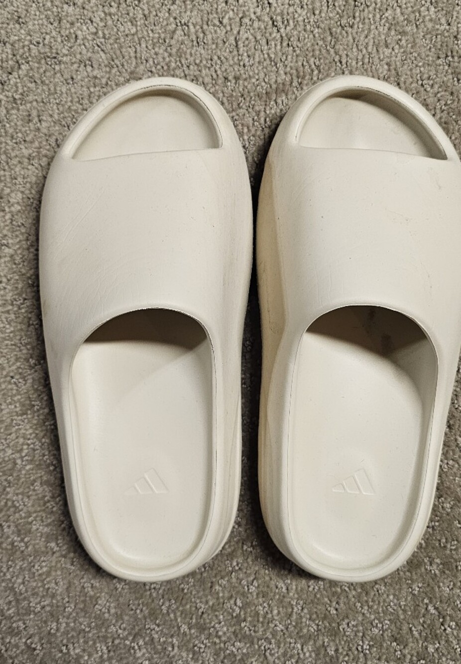 Yeezy Adidas Womens Cream Slide Sandals